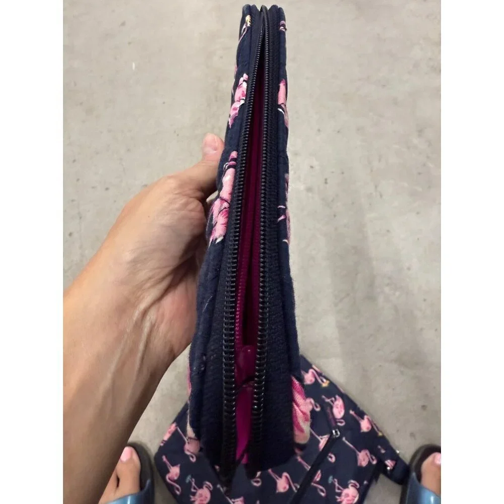 Vera Bradley Lighten Up Hipster Crossbody Bag, Flamingo Fiesta & WALLET NWTS!! - Picture 7 of 10